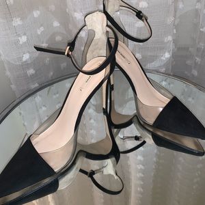 Women’s Black/ Transparent heels